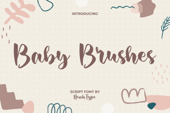 Baby Brushes: Elevate Your Graphic Design with Cheerful Script