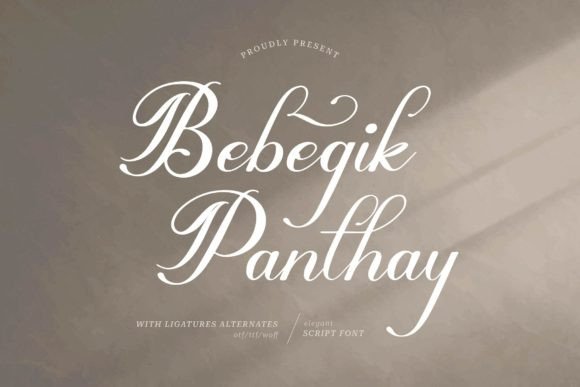 Bebegik Panthay: A Calligraphy Script for Creative Design