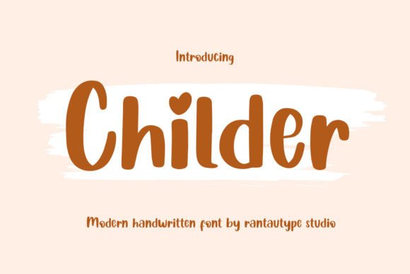 Childer: A Magical Script Font for Elegant Design
