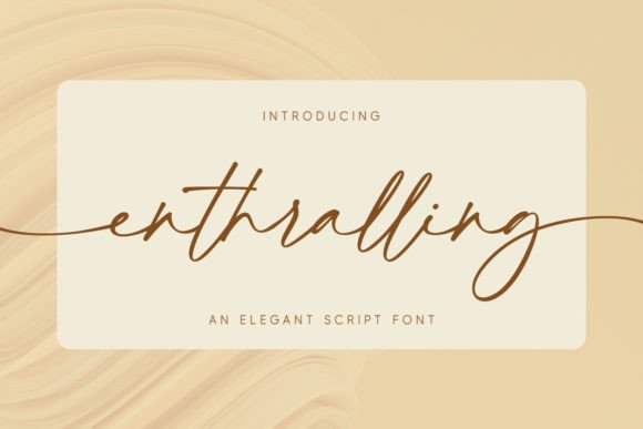 Enthralling: Elevate Your Designs with Elegant Script Typography