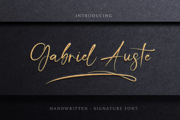 Gabriel Auste: A Script Font for Modern Elegance