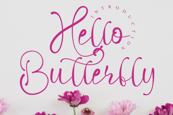 Hello Butterfly: Elevate Your Designs with This Elegant Script Font