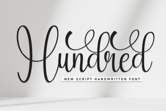 Hundred: A Stylish Script Font for Elegant Design