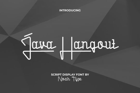 Java Hangout: A Script Font for Authentic Branding