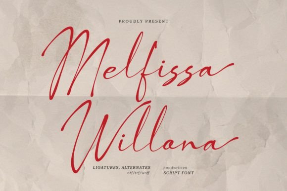 Melfissa Willona: Elevate Your Visual Design with a Casual Chic Font