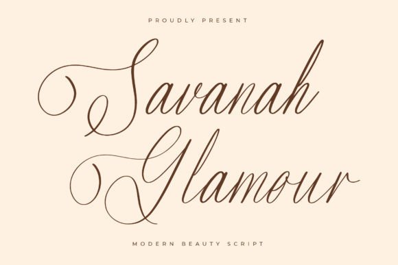 Savanah Glamour: Elevate Your Design with Modern Luxury Script