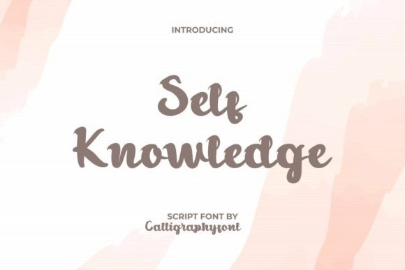 Self Knowledge Font: A Bold Choice for Authentic Branding