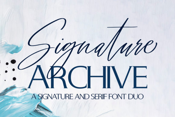 Signature Archive: A Dual-Font Solution for Modern Design