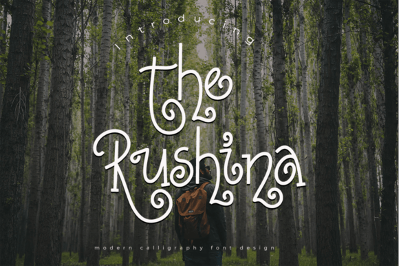 The Rushina: A Modern Calligraphic Typeface for Elegant Design